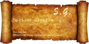 Spitzer Gizella névjegykártya