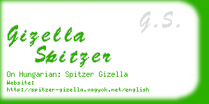 gizella spitzer business card